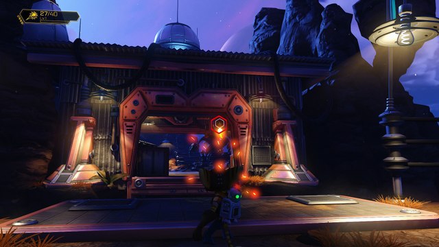 Ratchet & Clank 2016 - Veldin: Return to the Garage: Blarg Warbots & Dropship Fight, Shoot Tutorial