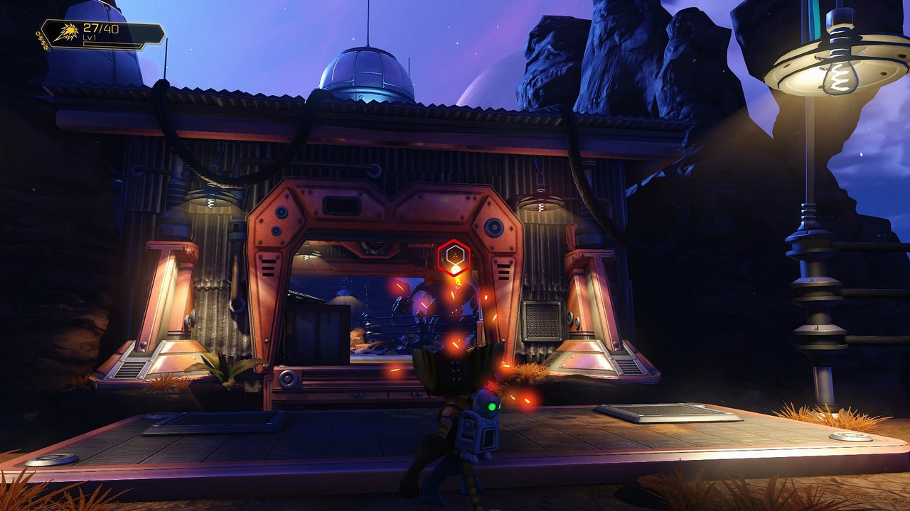 Ratchet & Clank 2016 - Veldin: Return to the Garage: Blarg Warbots & Dropship Fight, Shoot Tutorial