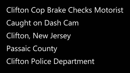 [USA] Clifton Cop Brake Checks Motorist