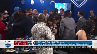 Jarran Reed (DT) Offers Skittles to the Commissioner   Pick 49  Seattle Seahawks   2016 NFL Draft