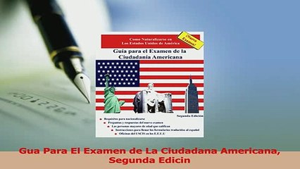 PDF  Gua Para El Examen de La Ciudadana Americana Segunda Edicin Download Full Ebook