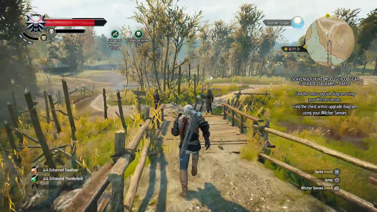 WITCHER 3 DEATH MARCH! WALKTHROUGH 192 - THE PLAY'S THE THING & SCAVENGER HUNT WOLF'S SCHOOL GEAR UPGRADE PART 1