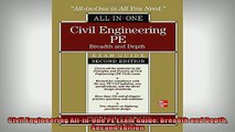 READ THE NEW BOOK   Civil Engineering AllInOne PE Exam Guide Breadth and Depth Second Edition  FREE BOOOK ONLINE