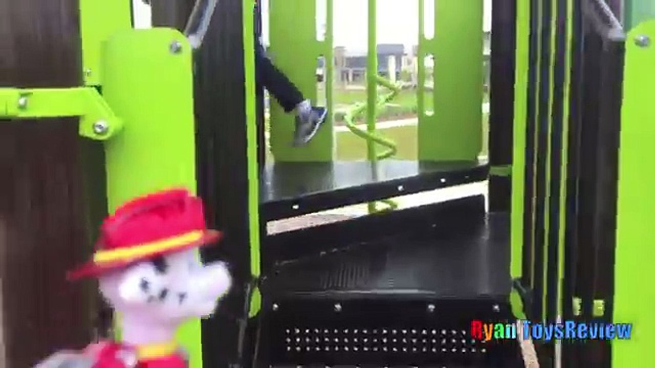 Family Fun Playtime on the playground chase with Paw Patrol Egg Surprise Toy Thomas and Friends