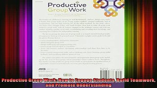 READ book  Productive Group Work How to Engage Students Build Teamwork and Promote Understanding Full Free