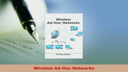 PDF  Wireless AdHoc Networks Free Books