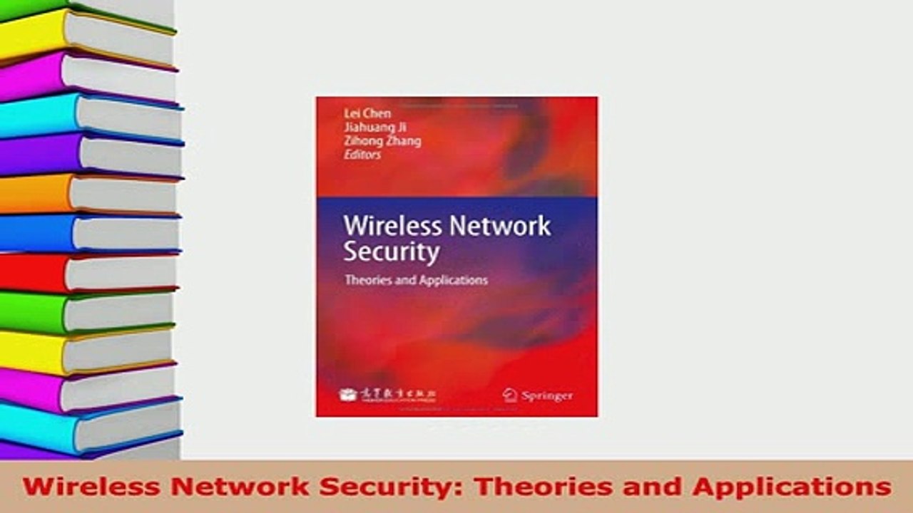 Download  Wireless Network Security Theories and Applications  Read Online