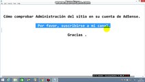 Cómo comprobar Administración del sitio en su cuenta de AdSense