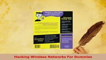 PDF  Hacking Wireless Networks For Dummies  EBook
