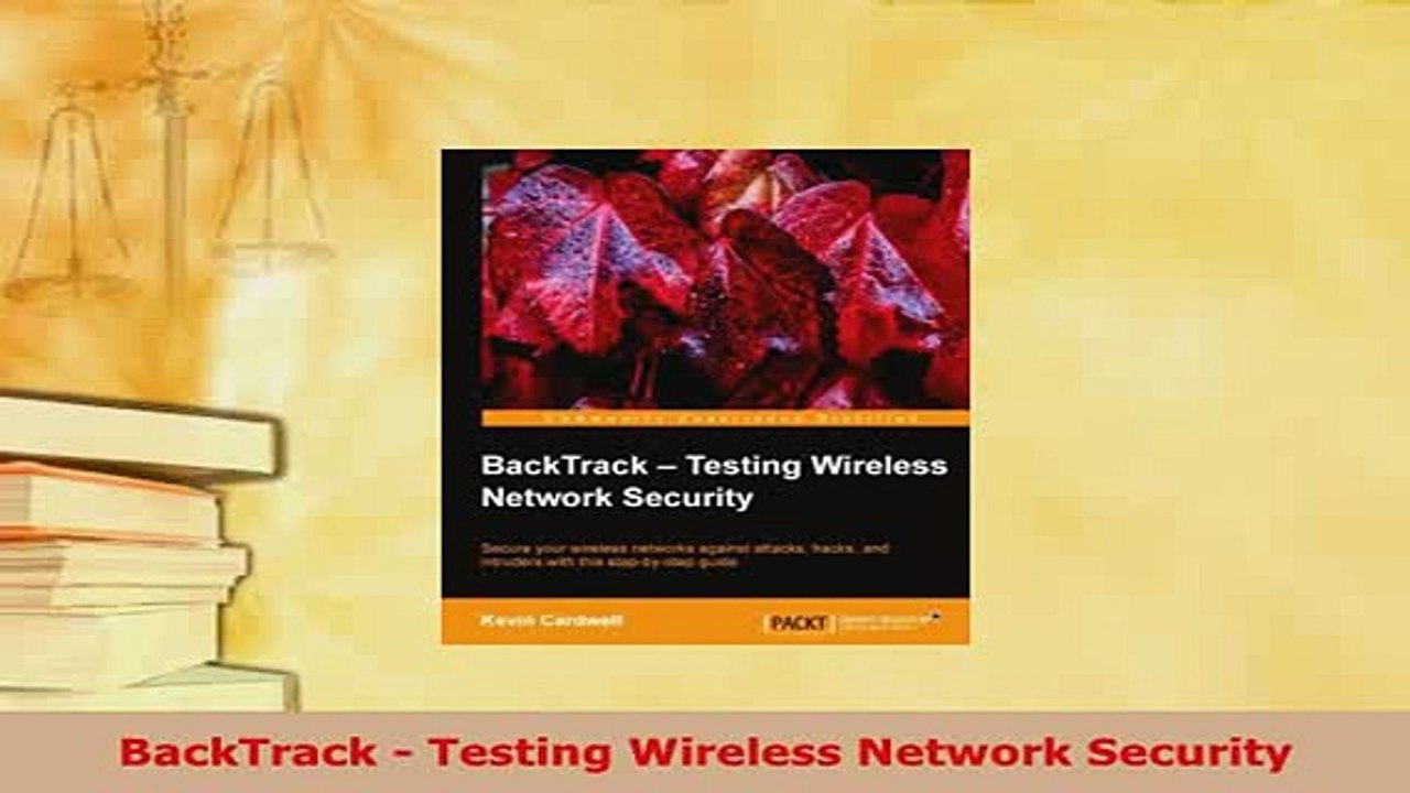 PDF  BackTrack  Testing Wireless Network Security Free Books