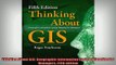 READ THE NEW BOOK   Thinking About GIS Geographic Information System Planning for Managers Fifth edition READ ONLINE