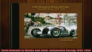 FAVORIT BOOK   Carlo Demand In Motion and Color Automobile Racing 18951956  FREE BOOOK ONLINE