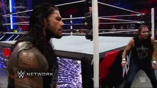WWE Network- Rollins, Reigns and Ambrose Triple Power Bomb Randy Orton through the announce table - Dailymotion