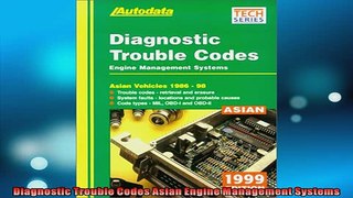 READ THE NEW BOOK   Diagnostic Trouble Codes Asian Engine Management Systems  FREE BOOOK ONLINE