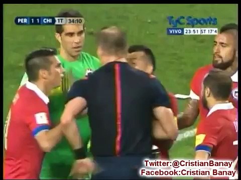(Partidazo) Peru 3 vs Chile 4 (Tyc Sports) Eliminatorias Rusia 2018 Los goles