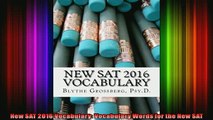 Free Full PDF Downlaod  New SAT 2016 Vocabulary Vocabulary Words for the New SAT Full EBook