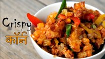 Crispy Corn Pakora Recipe Video in Hindi|Corn fritters - Easy Indian Snacks Appetizers Recipes