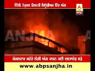 Fire in Natural history Meuseum