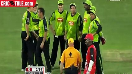 Watch Azhar Mahmood Amazing Slower Ball  Completely Bamboozles Marlon Samuels