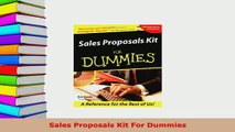 Download  Sales Proposals Kit For Dummies Read Online