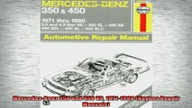 READ THE NEW BOOK   MercedesBenz 350 and 450 V8 19711980 Haynes Repair Manuals  FREE BOOOK ONLINE