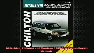 FAVORIT BOOK   Mitsubishi Pickups and Montero 198395 Haynes Repair Manuals  FREE BOOOK ONLINE