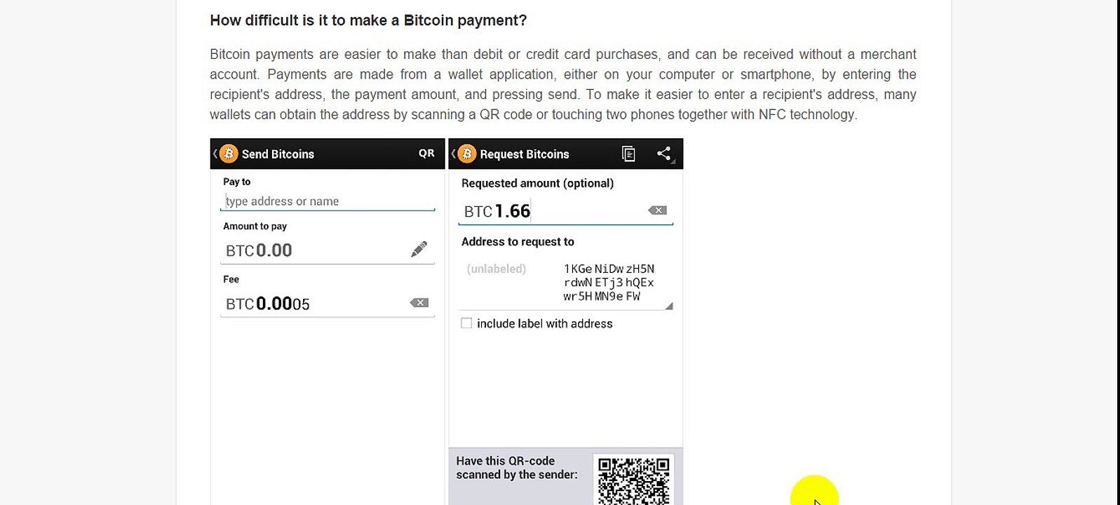 How difficult is to make a Bitcoin payment