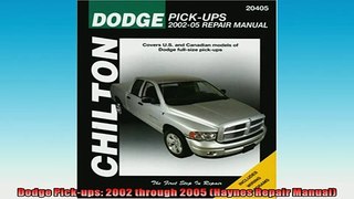 FAVORIT BOOK   Dodge Pickups 2002 through 2005 Haynes Repair Manual  FREE BOOOK ONLINE