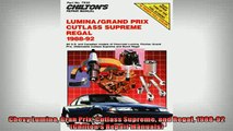 READ book  Chevy Lumina Gran Prix Cutlass Supreme and Regal 198892 Chiltons Repair Manuals  FREE BOOOK ONLINE