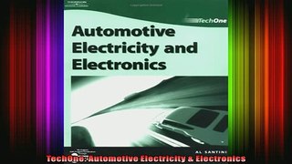 READ THE NEW BOOK   TechOne Automotive Electricity  Electronics  DOWNLOAD ONLINE