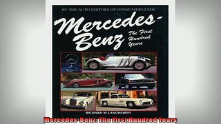 READ book  MercedesBenz The First Hundred Years  FREE BOOOK ONLINE