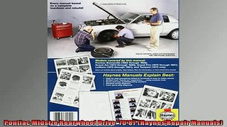 READ THE NEW BOOK   Pontiac Midsize Rearwheel Drive 7087 Haynes Repair Manuals  BOOK ONLINE