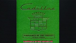 READ book  Cadillacs of the Forties III  FREE BOOOK ONLINE