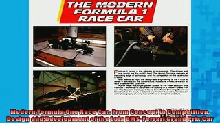 READ THE NEW BOOK   Modern Formula One Race Car From Concept to Competition Design and Development of the  DOWNLOAD ONLINE