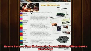 READ THE NEW BOOK   How to Restore Your Motorcycle Second Edition Motorbooks Workshop  FREE BOOOK ONLINE