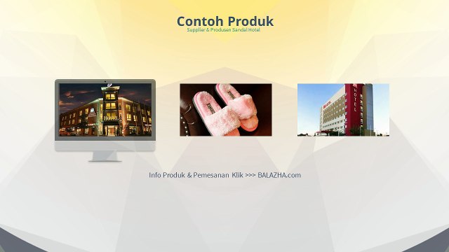 Distributor Sandal Hotel Murah Di Solo
