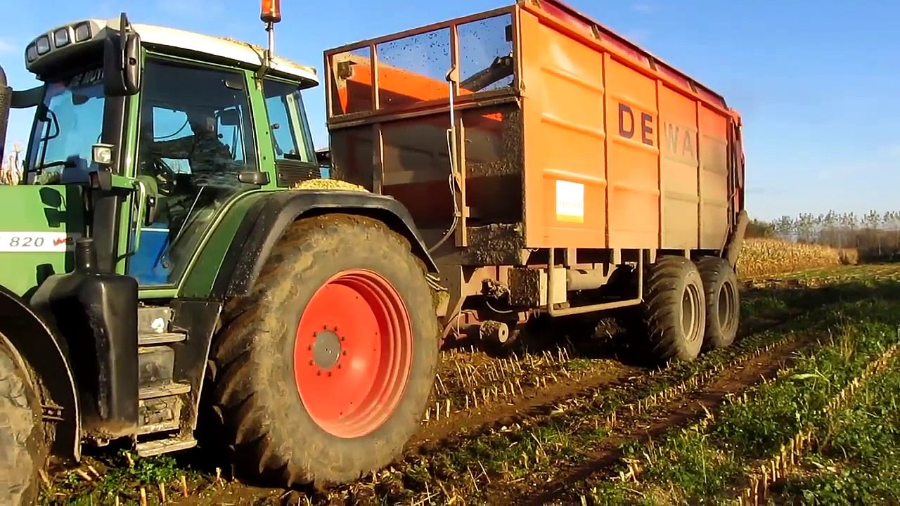 Loonbedrijf Verplancke mais hakselen met claas jaguar 960