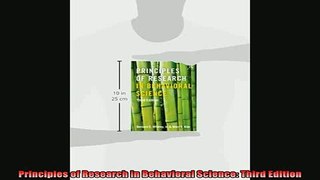 READ book  Principles of Research in Behavioral Science Third Edition Full Free