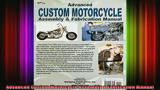 READ THE NEW BOOK   Advanced Custom Motorcycle Assembly  Fabrication Manual  FREE BOOOK ONLINE