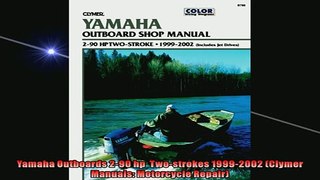 FREE PDF DOWNLOAD   Yamaha Outboards 290 hp  Twostrokes 19992002 Clymer Manuals Motorcycle Repair  FREE BOOOK ONLINE