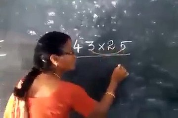 Math teacher in class room