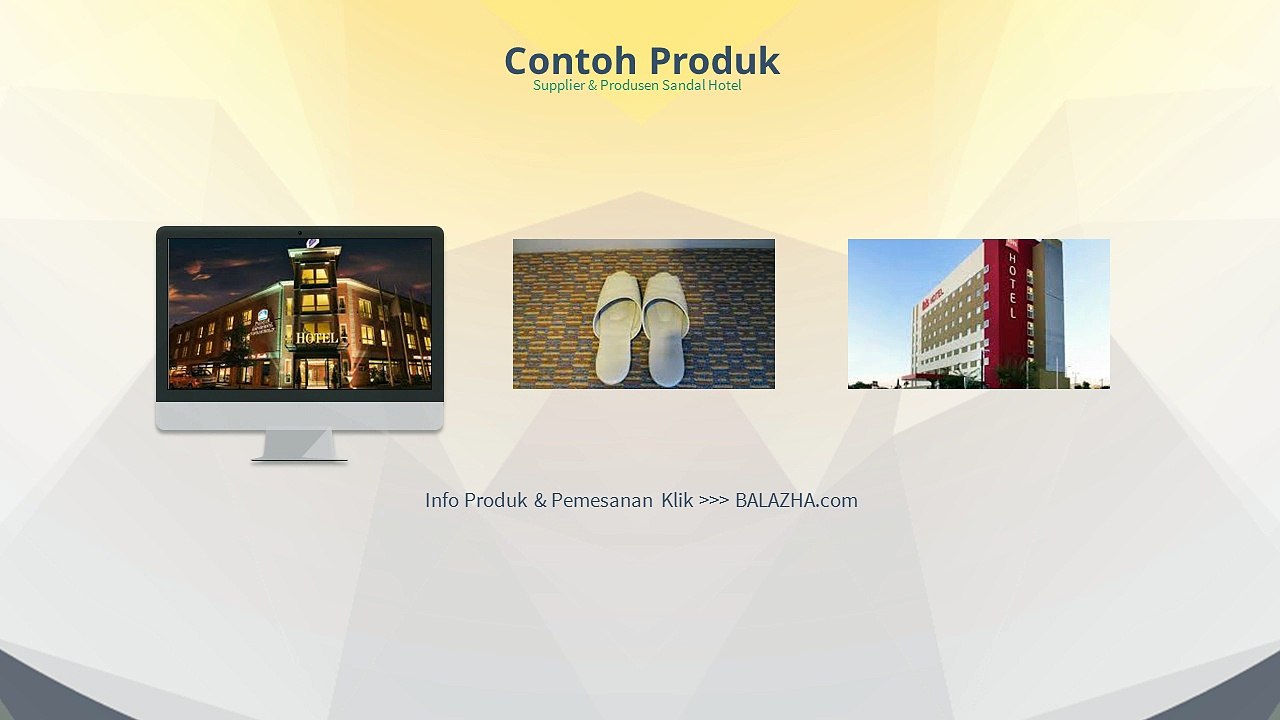 Aneka Macam Sandal Hotel Solo