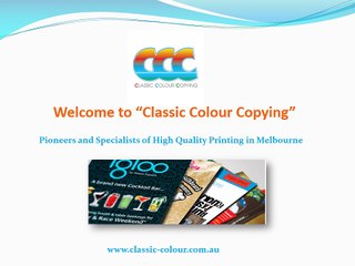 Pioneers and Specialists of High Quality Printing in Melbourne