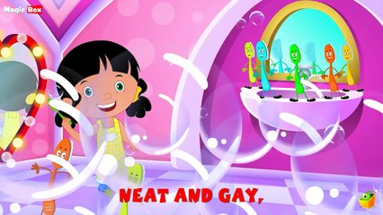 Karaoke: My Tooth Brush - Songs With Lyrics - Cartoon/Animated Rhymes For Kids