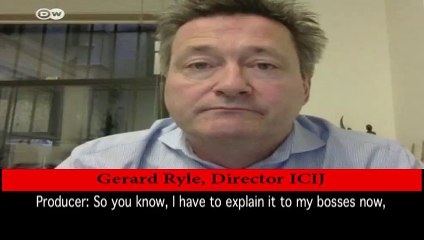 Director ICIJ Gerard Ryle's conversation with Naya Pakistan Producer after running away from the show