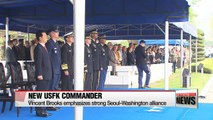 General Vincent Brooks takes command of U.S. Forces Korea as joint drills end