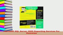 PDF  Microsoft SQL Server 2005 Reporting Services For Dummies  Read Online