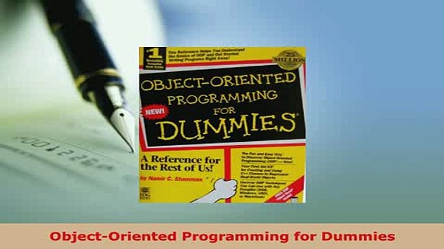 Download ObjectOriented Programming for Dummies Free Books