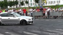 Chrome BMW M5 V10 w/ STRAIGHT PIPES Huge BURNOUTS and DRIFTS HD