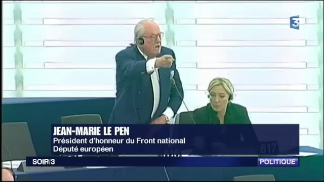 Enorme clash Daniel Cohn Bendit vs Jean-Marie Le Pen au parlement européen